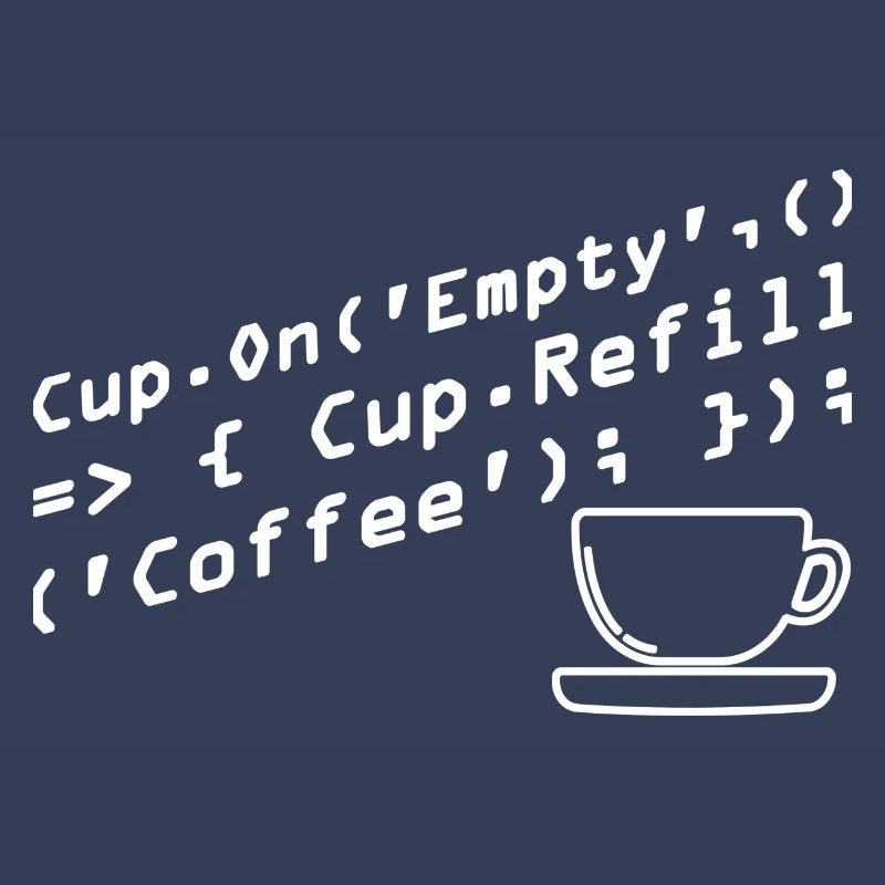 Programmers generate code from coffee
