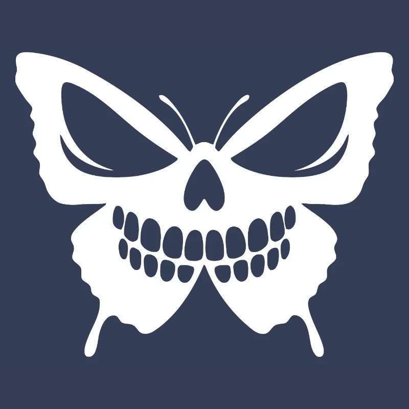 Conception complexe de crâne de papillon