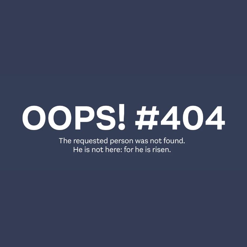 Ostern - He is risen - error 404 (w)