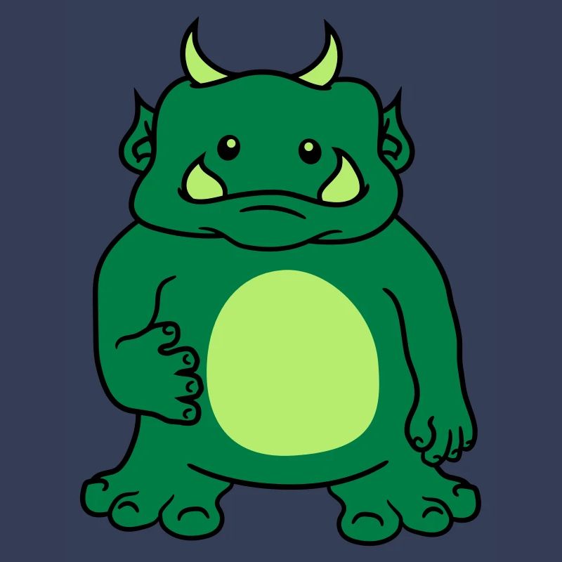 Cute cute oger ork troll comic funny monster small