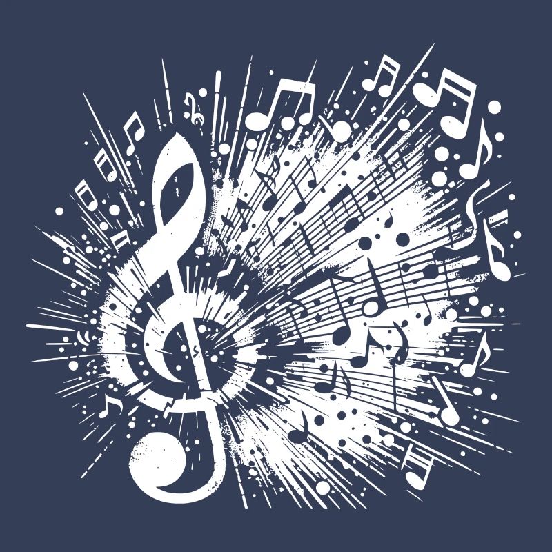Exploding Music Clef Scale
