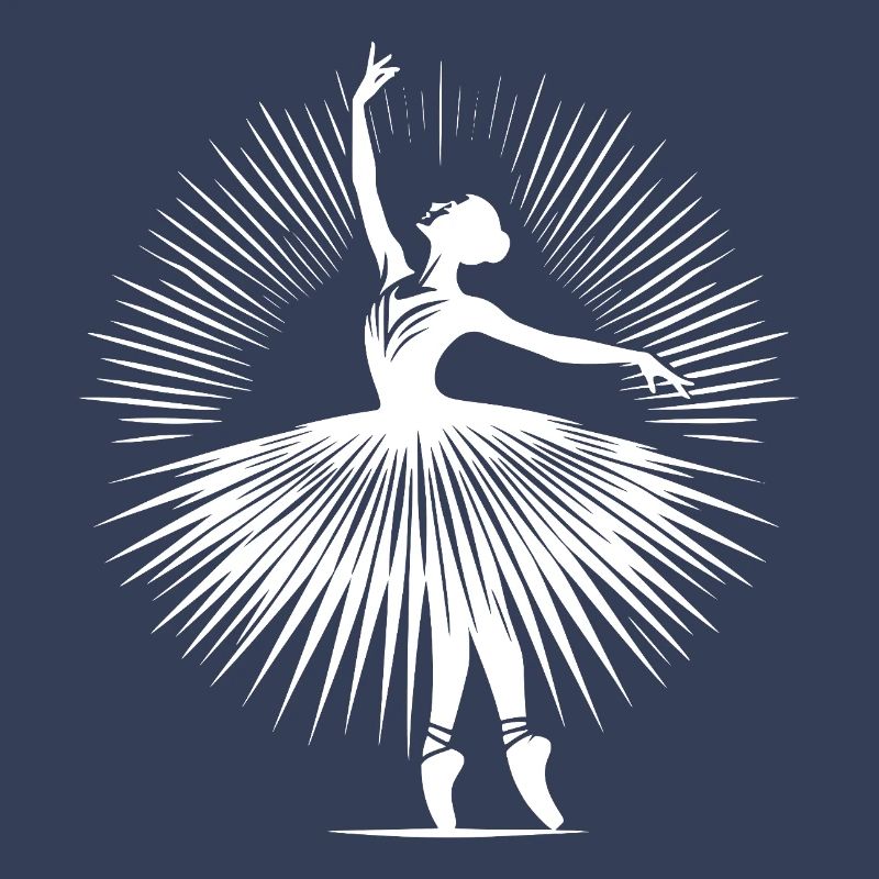Danseuse de ballet gracieuse dans une pose de danse parfaite