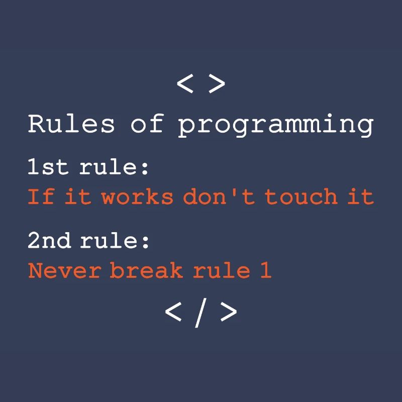 Règles de programmation