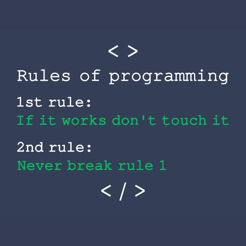 Règles de programmation