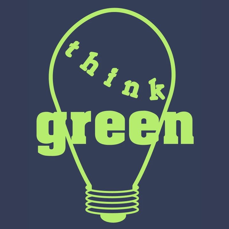 Think Green! einfarbig