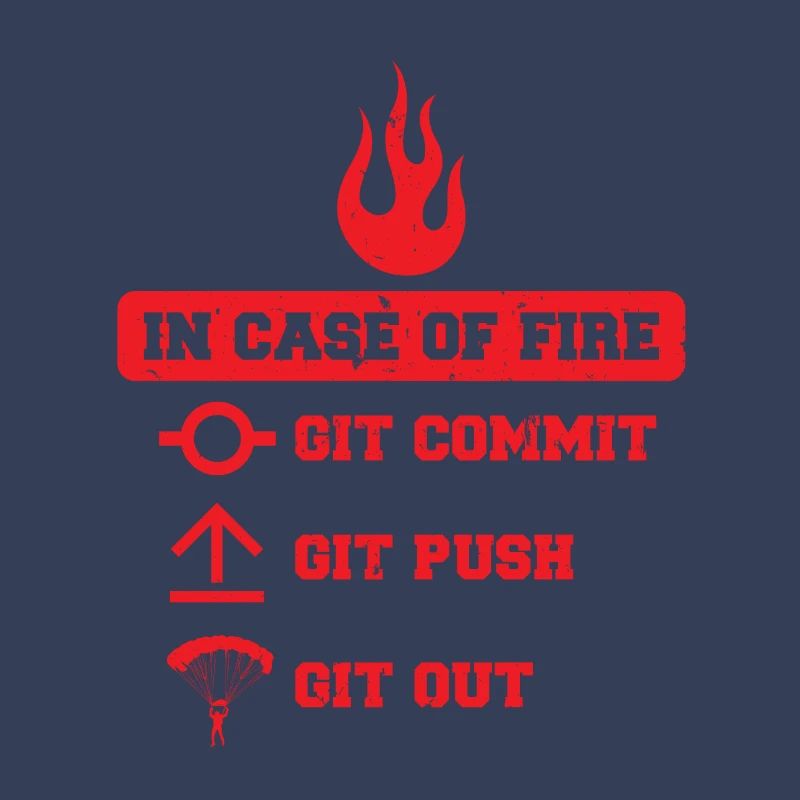 In case of fire : git commit, git push, git out
