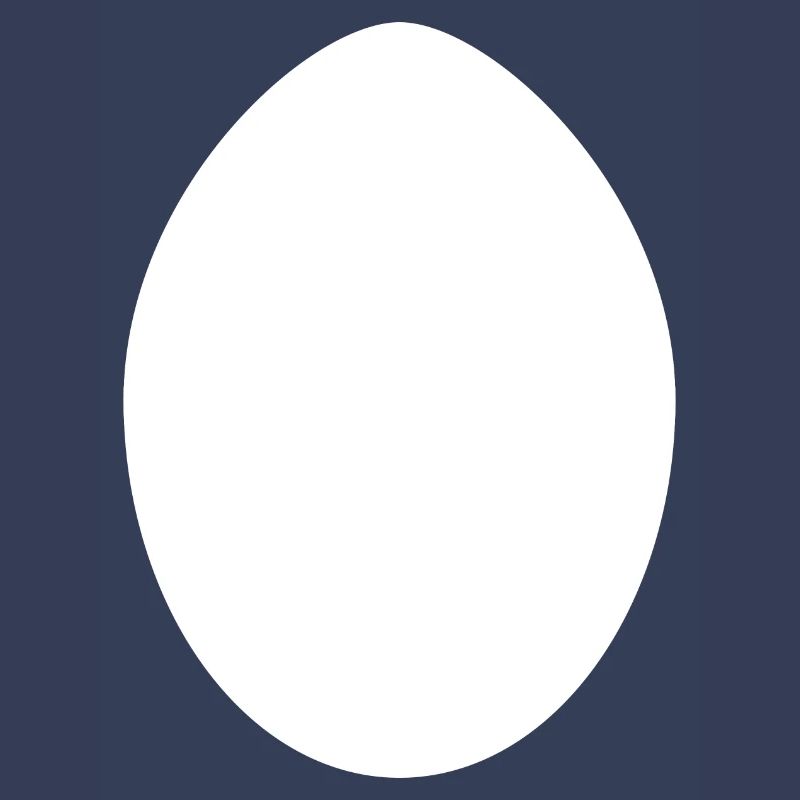 White Easter Egg