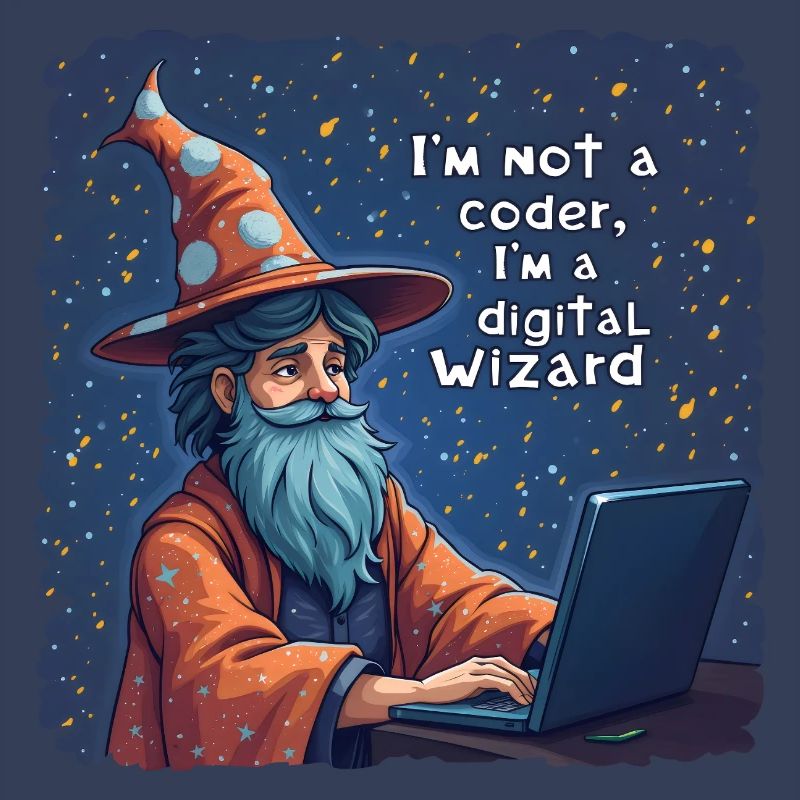 I'm Not a Coder I'm a Digital Wizard Programmer