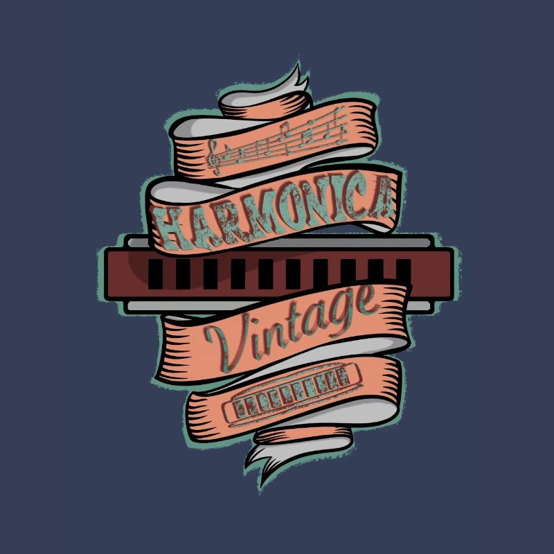 Vintage harmonica for harmonica player