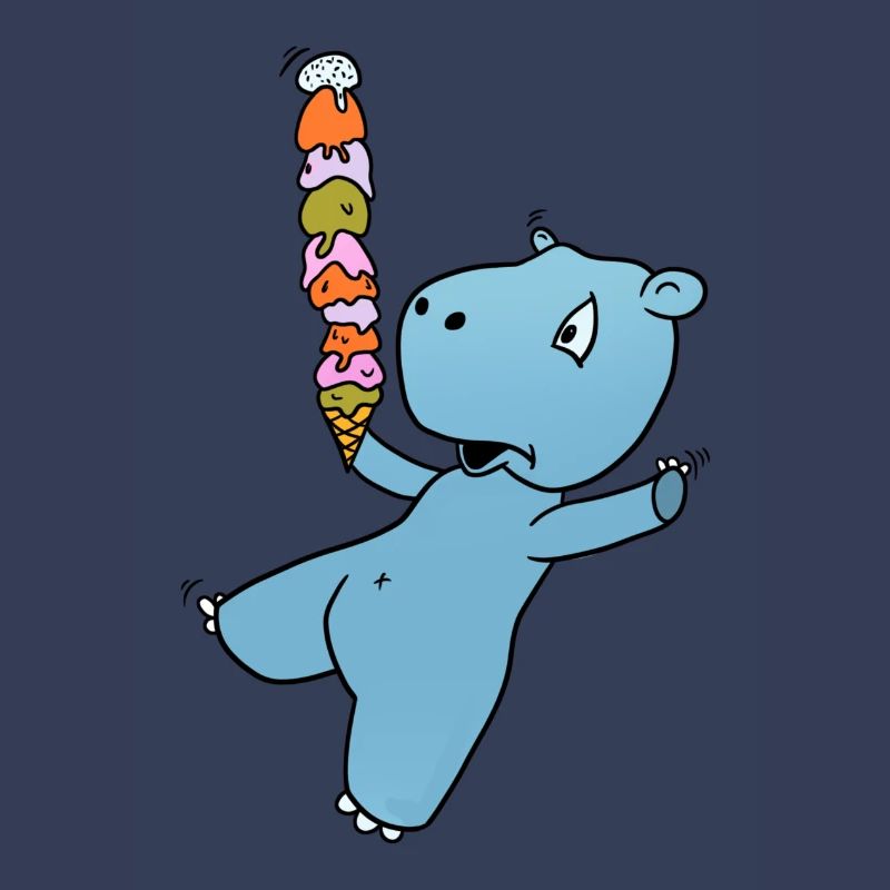 Nilpferd Eis