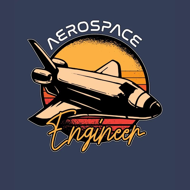 Aerospace Engineer Rocket Science Retro Space
