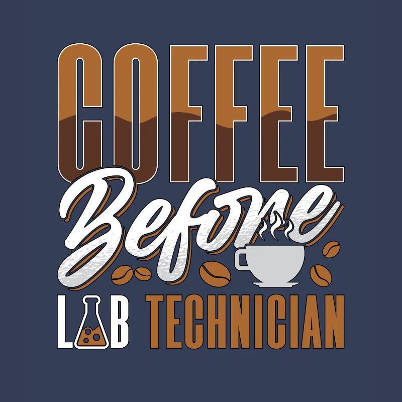 Lab Technician Coffee Before Science Coffee Lover