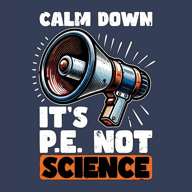 Instructeur d’éducation physique Calm Down C’est l’éducation physique