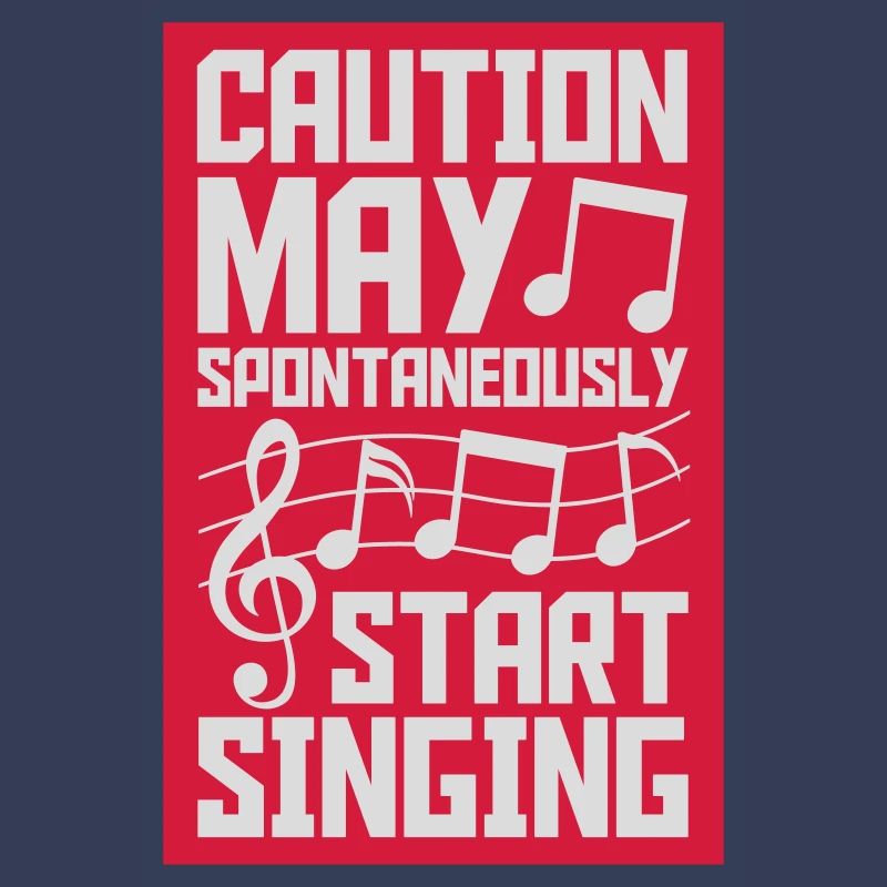 may spontaneously start singing