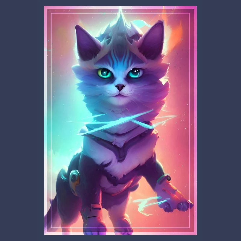 Chat de l’espace mignon voyageant dans l’espace
