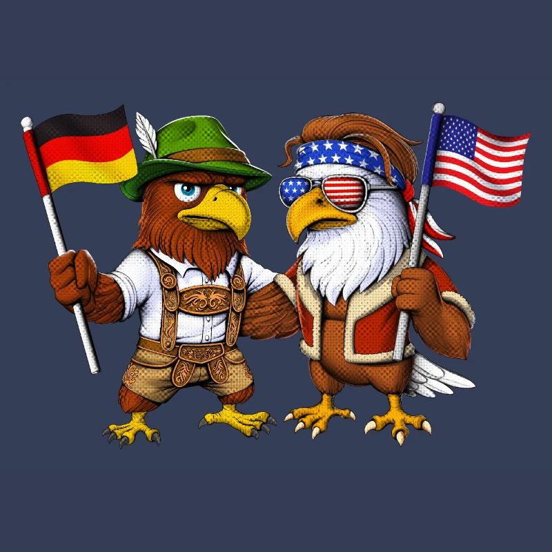 German Eagle US American Bald Eagle
