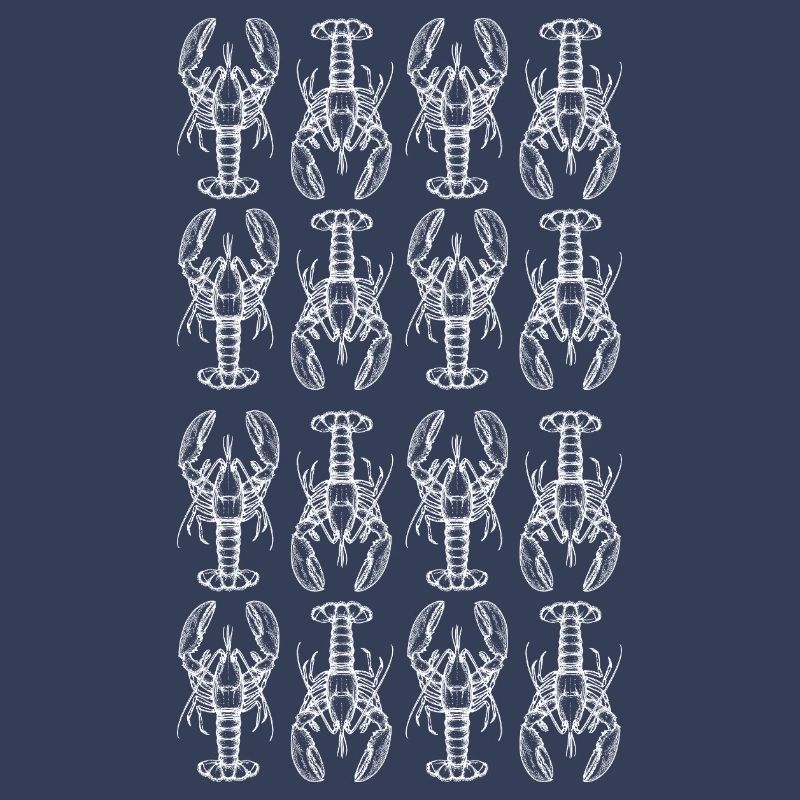 Lobster Glyph Repeating Pattern