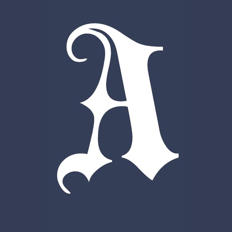 Gothic Monogram A Script