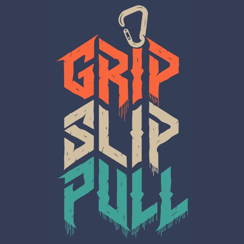 Grip Slip Pull Climbing Grunge