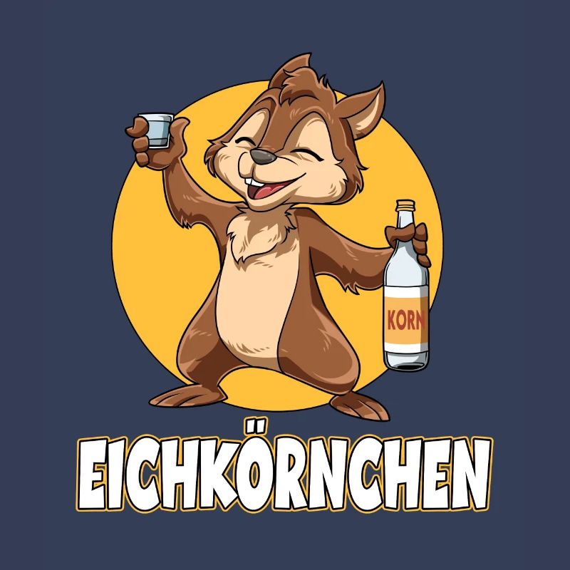 Eichkörnchen Eichhörnchen mit Korn