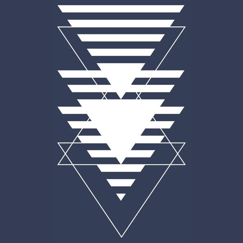 Layered Triangle Geometric Pattern