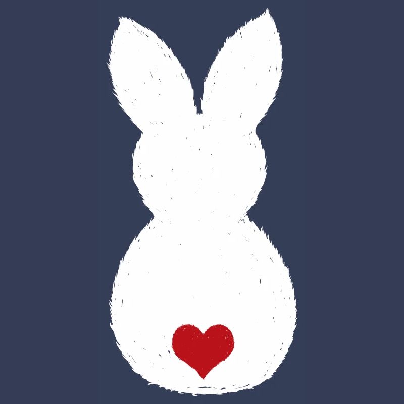 Bunny with Puschel heart / Easter bunny Easter bunny