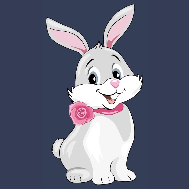 Cute happy smiling rabbit