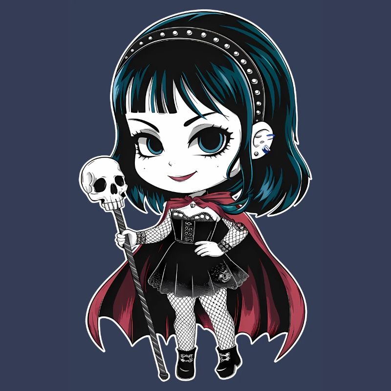Chibi Gothic-Mädchen