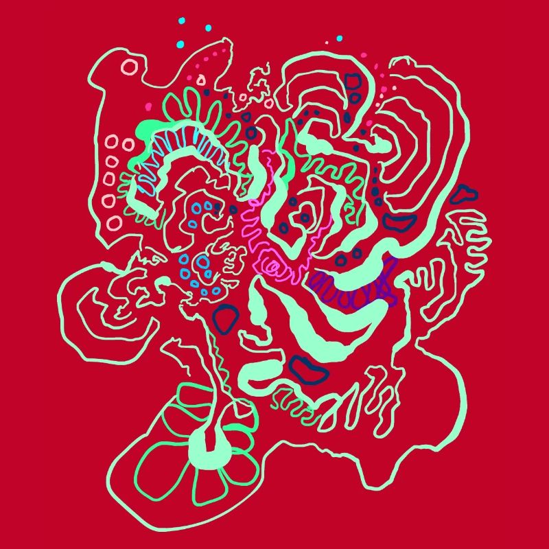 Coral Map / Floral Pattern