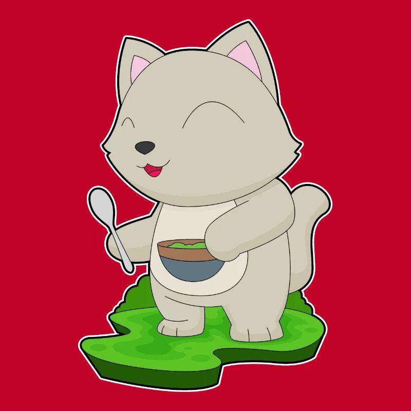 Cuisson dans un bol de cuisson pour chats