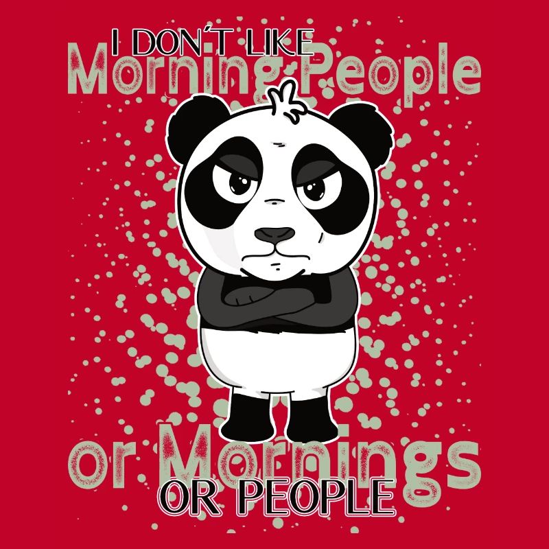 Don't Like Mornings – Grumpy Panda Humor