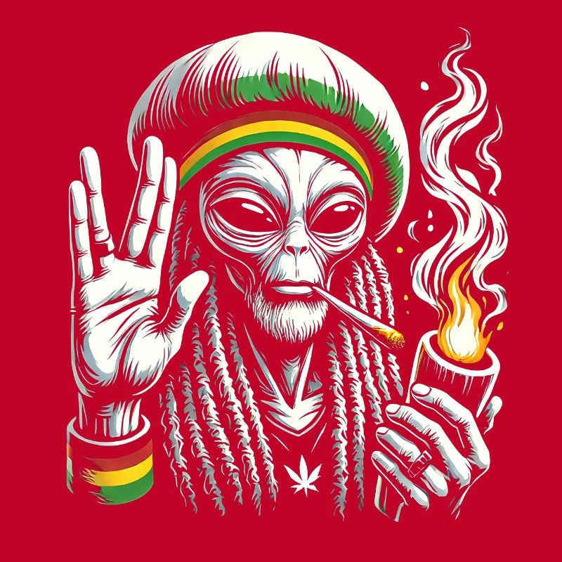 Rasta Alien – Chill und kosmische Vibes Design