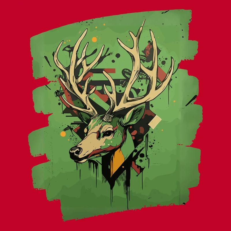 Hirsch mit Geweih