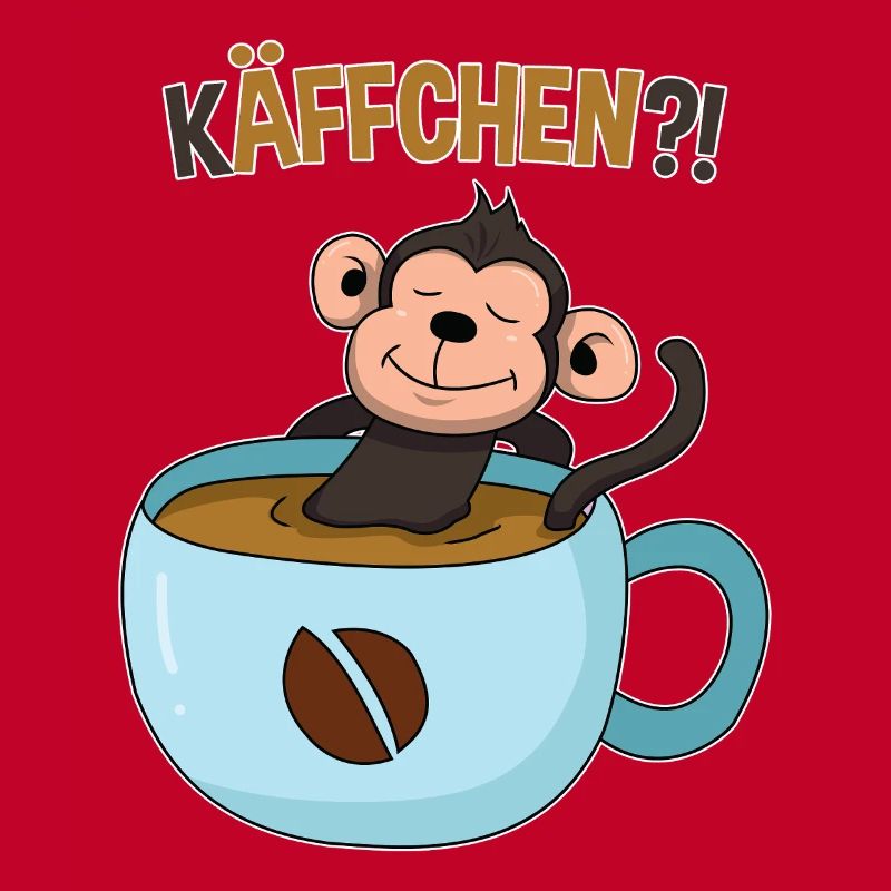 Kaffeepause mit Affe
