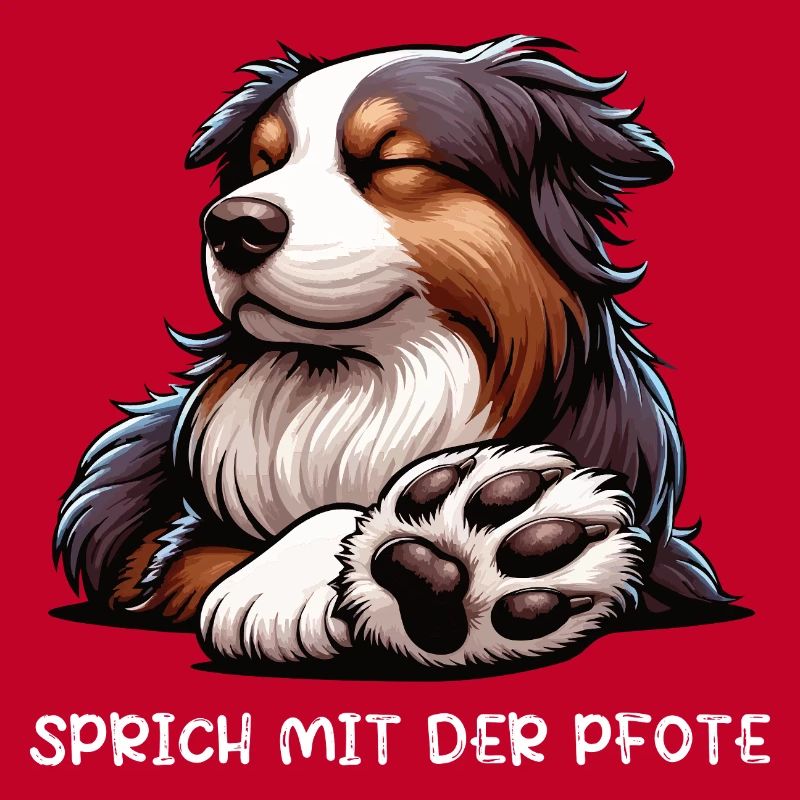 Sprich mit der Pfote Australian Shepherd Aussie 