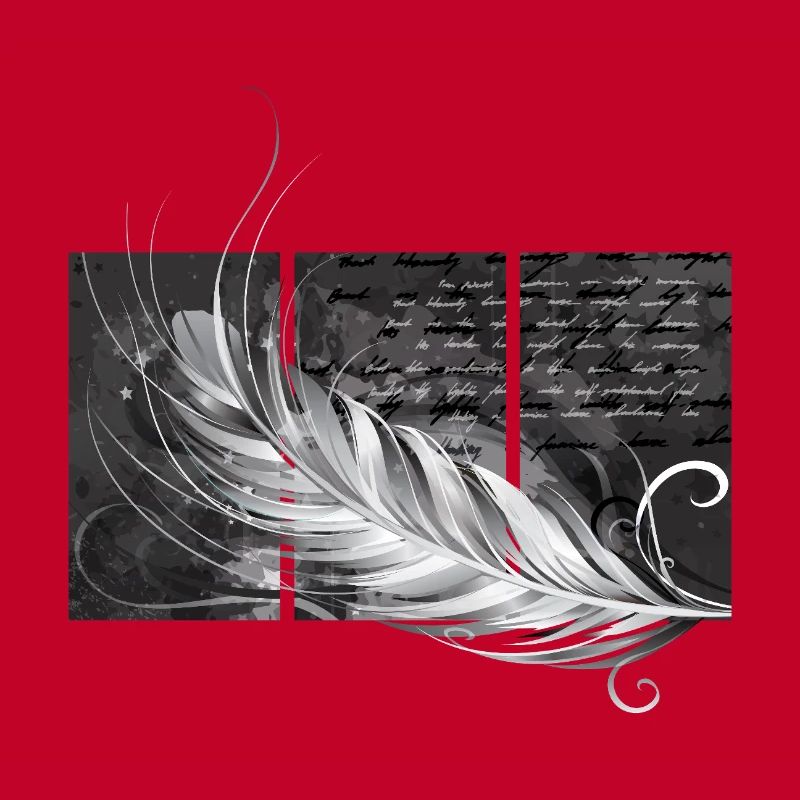 Feder-Triptychon