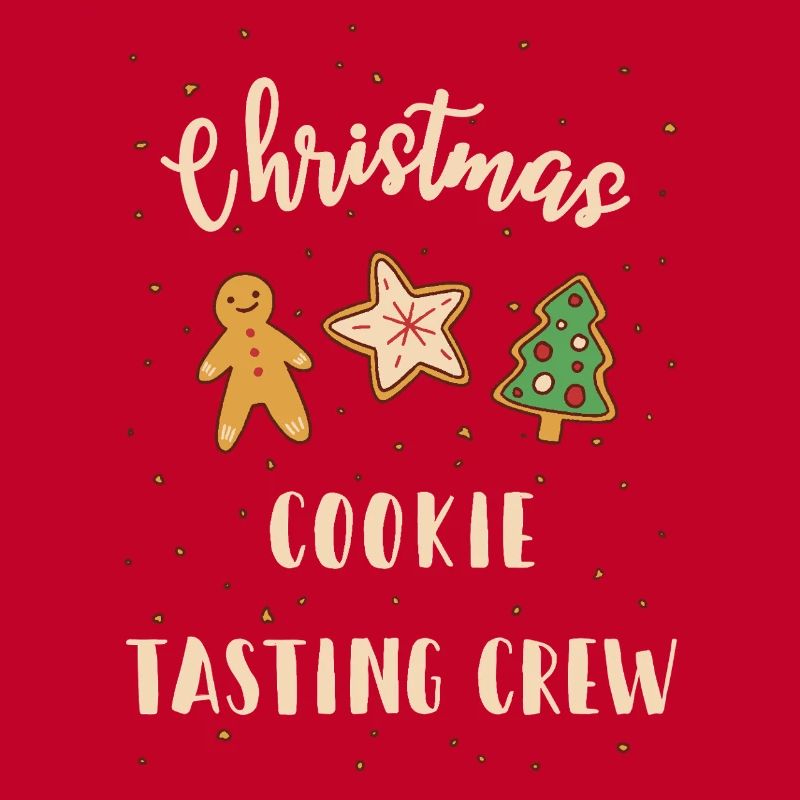 Équipe de dégustation de biscuits de Noël