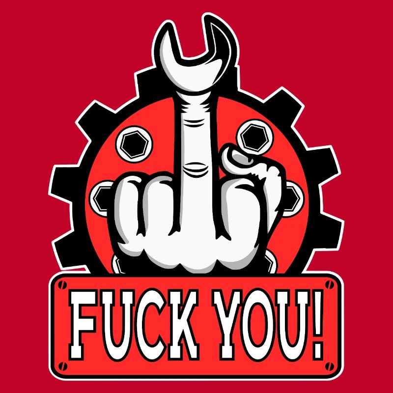 Provocative middle finger statement
