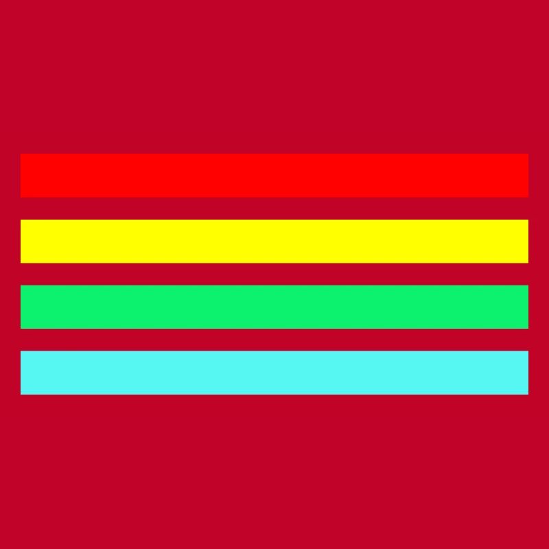 Retro neon arc stripe composition