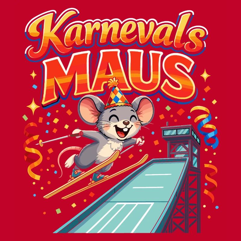 Carnival Mouse Ski Jumping Funny