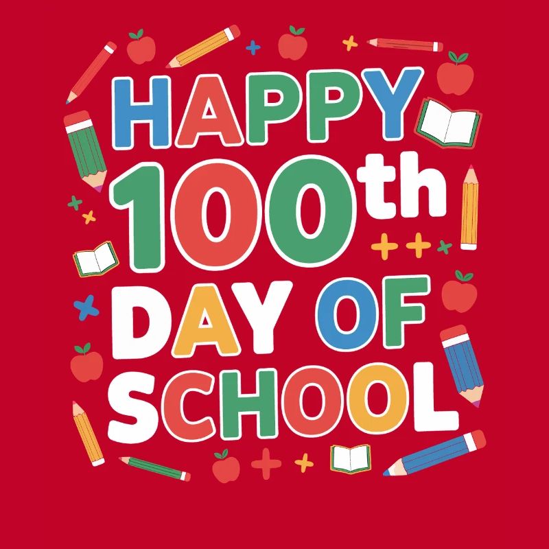 Fröhlicher 100. Schultag – bunte Schule