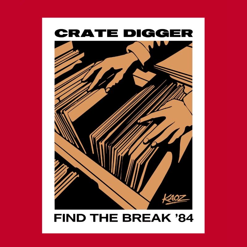 Affiche vinyle Crate Digger 84