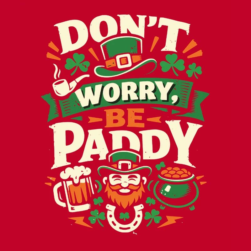 Don't Worry Be Paddy | St Patrick's Day Saying