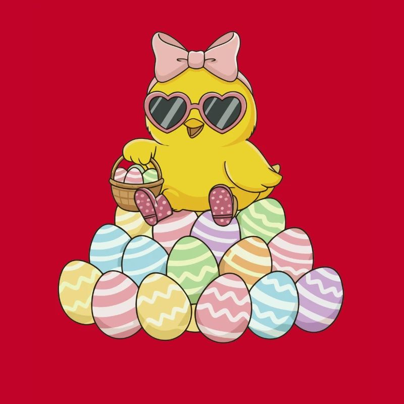 Pastel Chick Easter Egg Parade