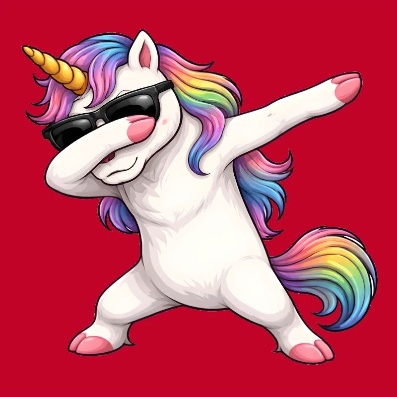 Dabbing Einhorn