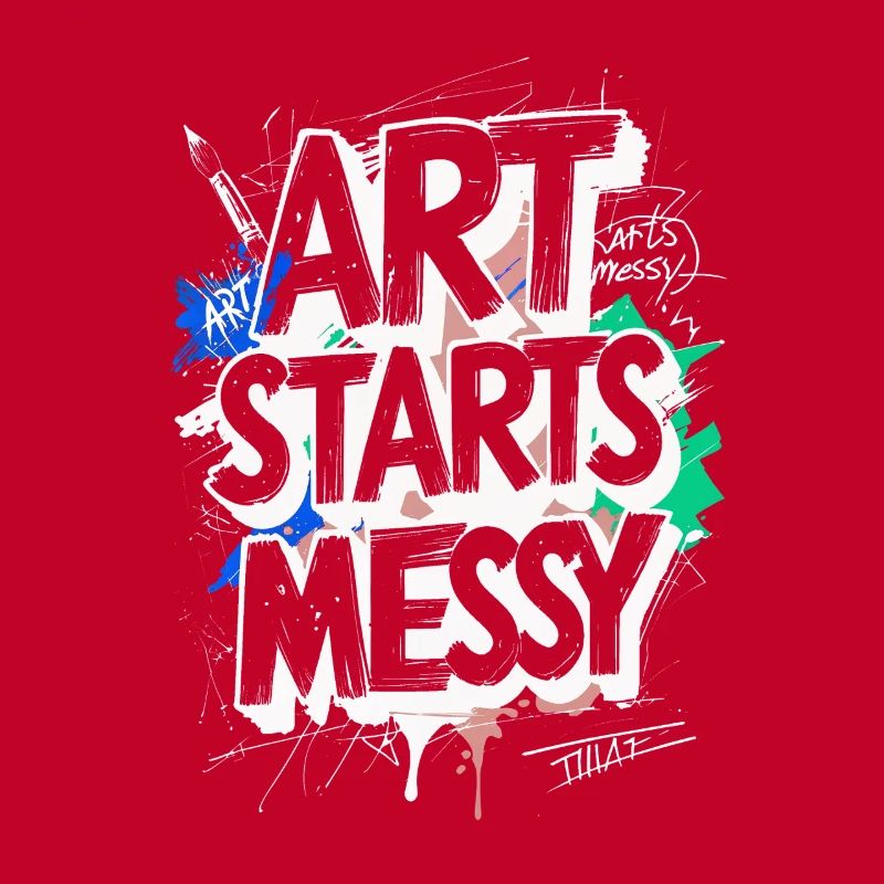 Scribble Doodle Drawing Art Starts Messy