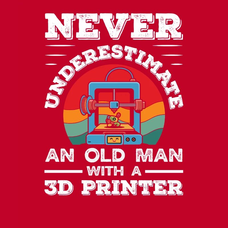 Never underestimate an old man 3D printer