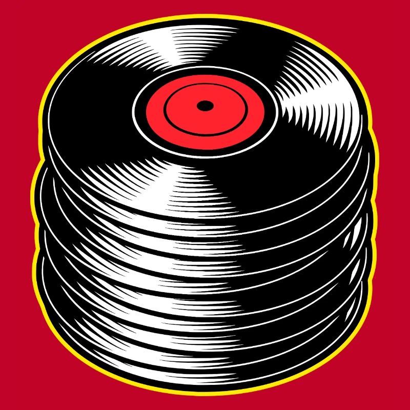 Stack d’albums vinyles