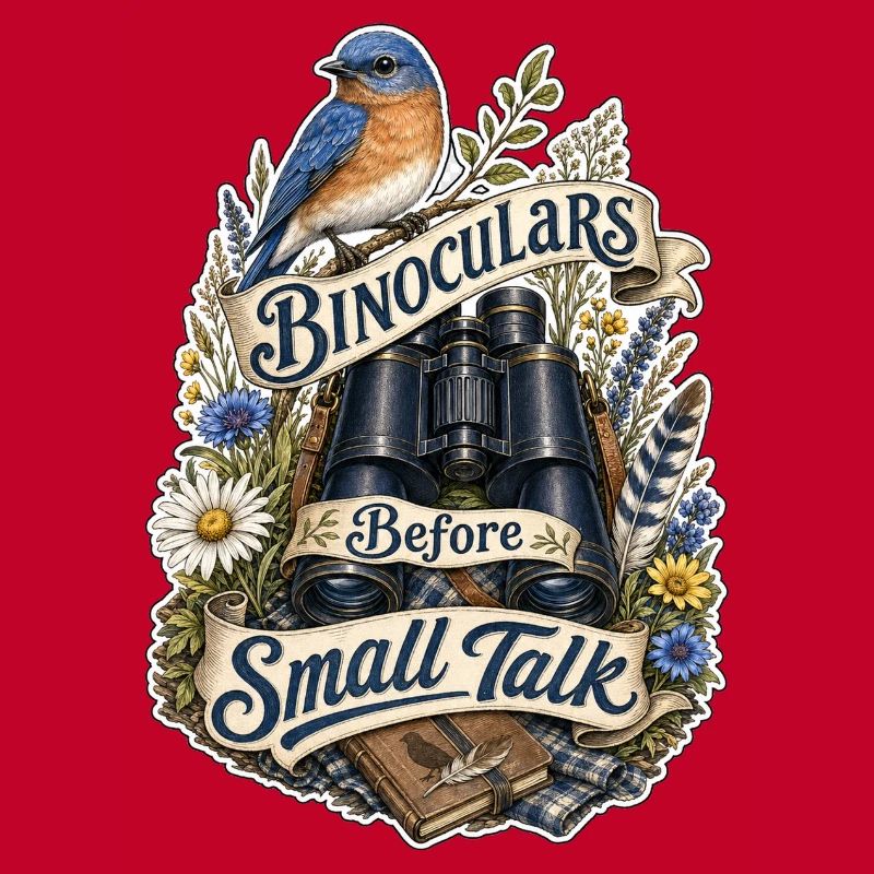Binoculars Before Small Talk Clouds