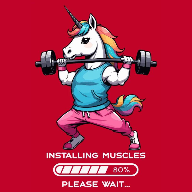 Bodybuilder Einhorn